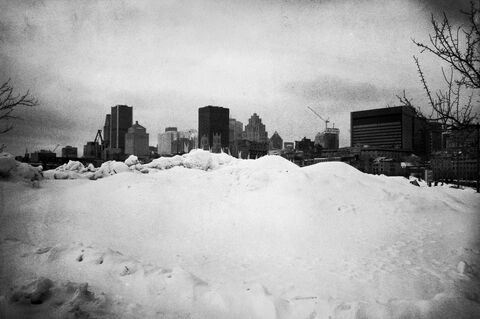 124/125 Montreal in winter. Qc, Canada. 2015.