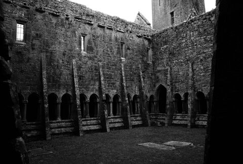 24/74 Quin Abbey. Comté de Clare. Irlande.